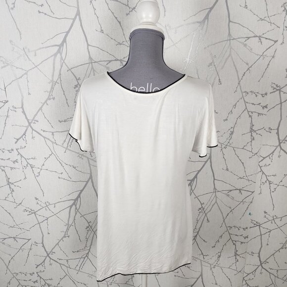 Vanilla Sugar Tiger Face Print Stretch Jersey Scoop Neck Tee - Picture 3 of 5